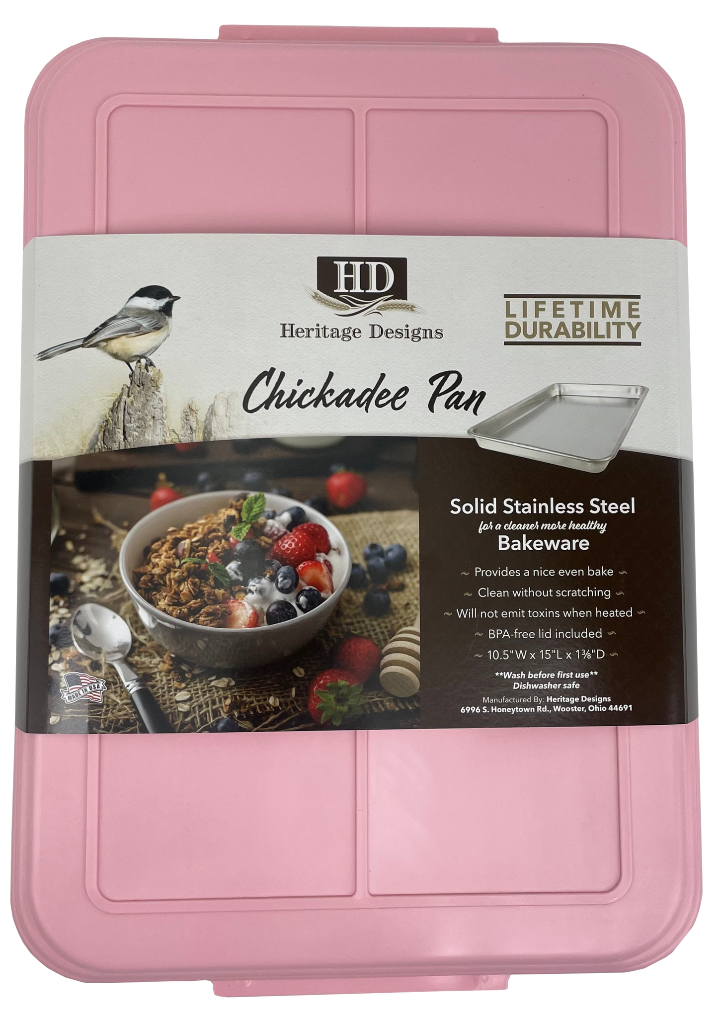 Chickadee Baking Pan - Solid Stainless-Steel